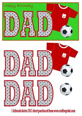Happy Birthday Dad Dl Red