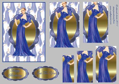 Elegant Lady Quick Card Pyramage