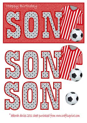 Happy Birthday Son Dl Red