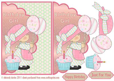 Birthday Girl Envelope Cardfront
