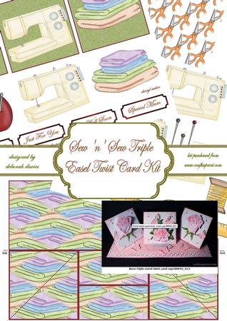 Sew 'n' Sew Triple Easel Twist Card Kit