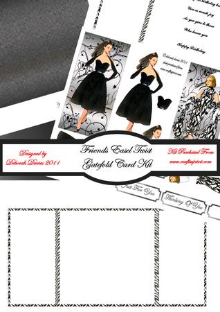 Friends Easel Twist Gatefold Card Kit