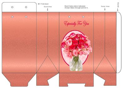 Pink Rose Gift Bag