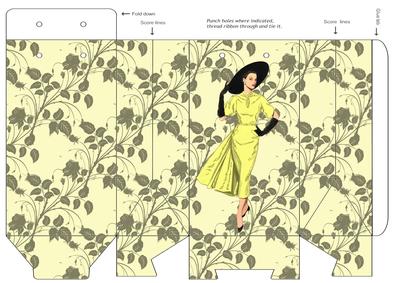 Yellow Lady Gift Bag