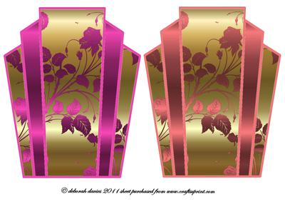 Art Deco Cardfronts Pinks