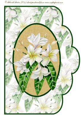 White Floral Topper