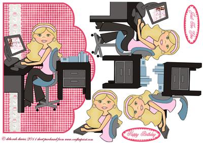 Working Girl Quick Card
