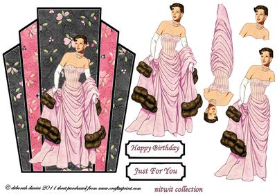Floral Deco Lady