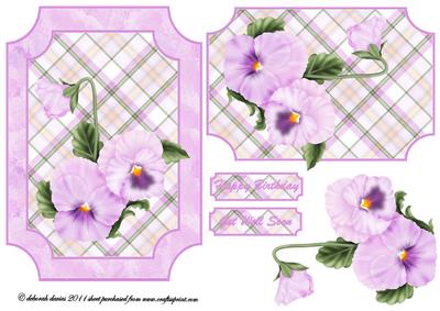 Pretty Lilac Pansy