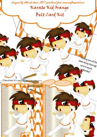 Karate Kid Orange Belt Card Kit