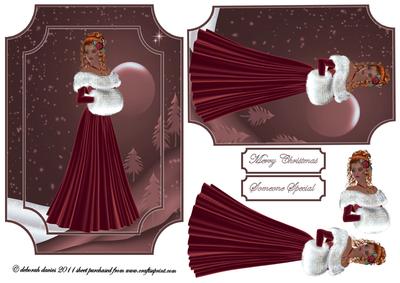 Christmas Red Lady