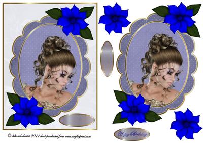 Elegant Head in Blue