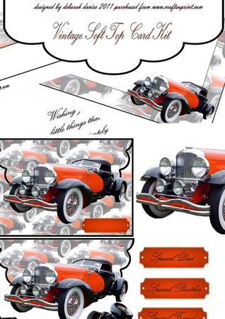 Vintage Soft Top Card Kit