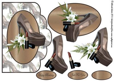 Glossy Taupe Shoes