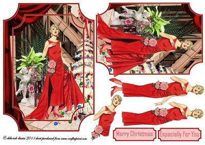 Red Lady at Christmas