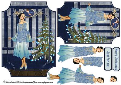 Blue Lady at Christmas