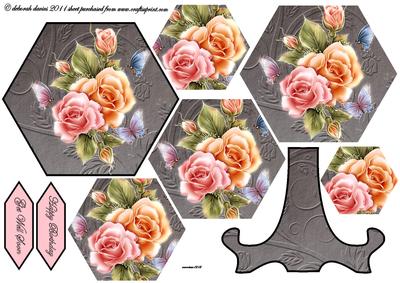 Rosieglow Plate Card Sheet