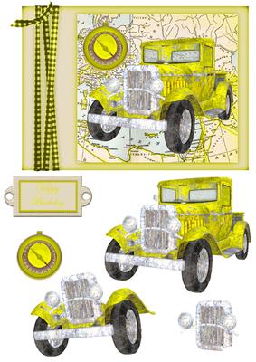 Yellow Vintage Truck
