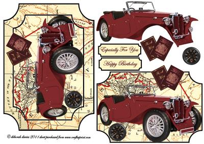 Brown Vintage Number