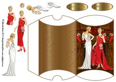 Christmas Sisters Pillow Box