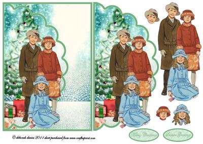 Vintage Kids at Christmas