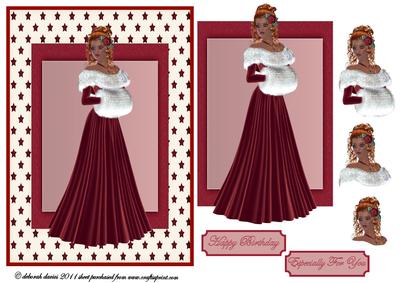 Vintage Lady in Red