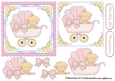 Baby Girl Scallop Edge