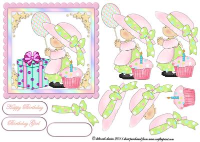 Birthday Girl Scallop Edge