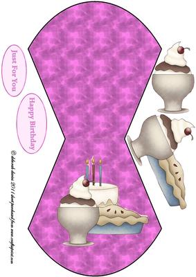 Pink Wobble Birthday Card