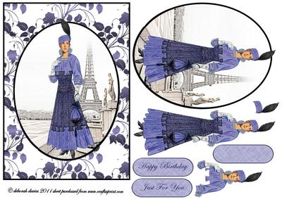 Blue Vintage Paris