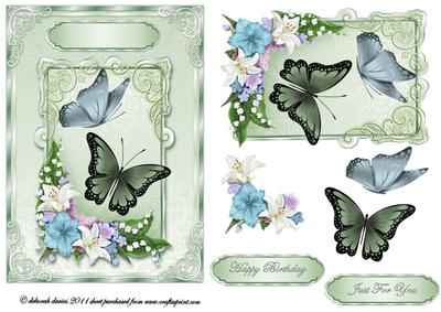 Butterfly Floral Spray