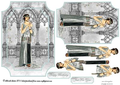 Silver Deco Lady