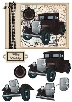 Grey Vintage Truck