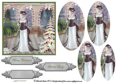 Vintage Christmas Lady