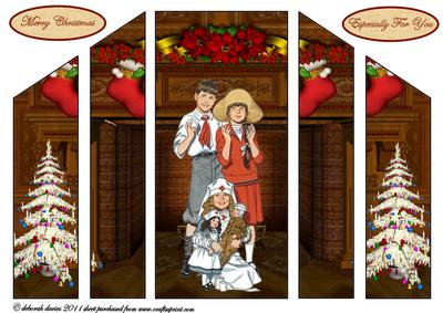 Christmas Portrait Theatre Fold Card