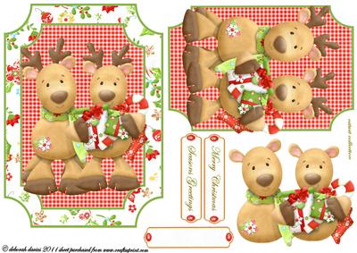 Deer Christmas Friends