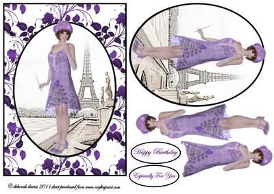 Lilac Lady in Paris