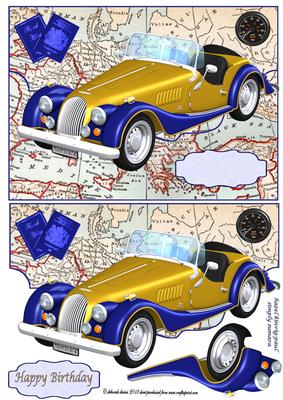 Colourful Vintage Car