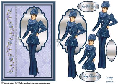 Blue Lady Portrait