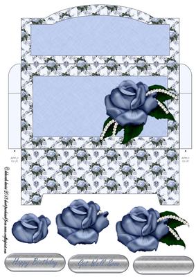 Blue Rose Money Wallet
