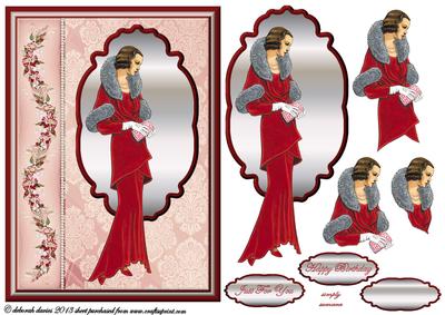Red Elegant Vintage