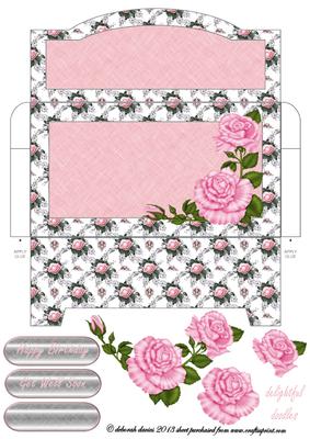 Pink Rose Money Wallet