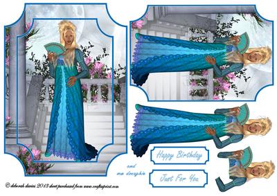 Vintage Miss in Aqua