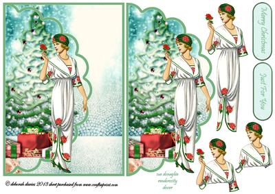 Pretty Christmas Lady