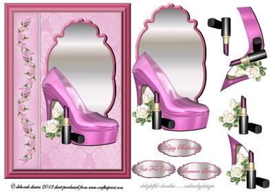 Pink Floral Shoe