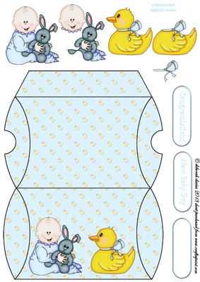 Baby Boy Pillow Box