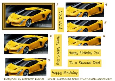 What Ever Man Wants - Yellow Sports Car