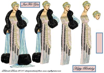 Grecian Style Vintage Lady