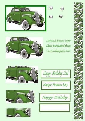 Green Vintage Car