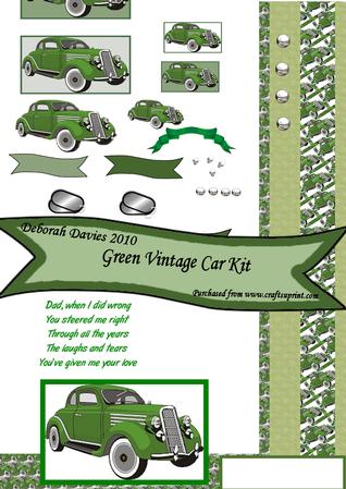 Green Vintage Car Kit